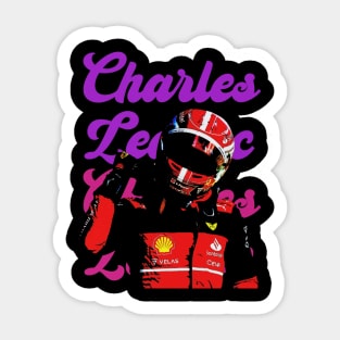 Charles Leclerc Neon Sticker